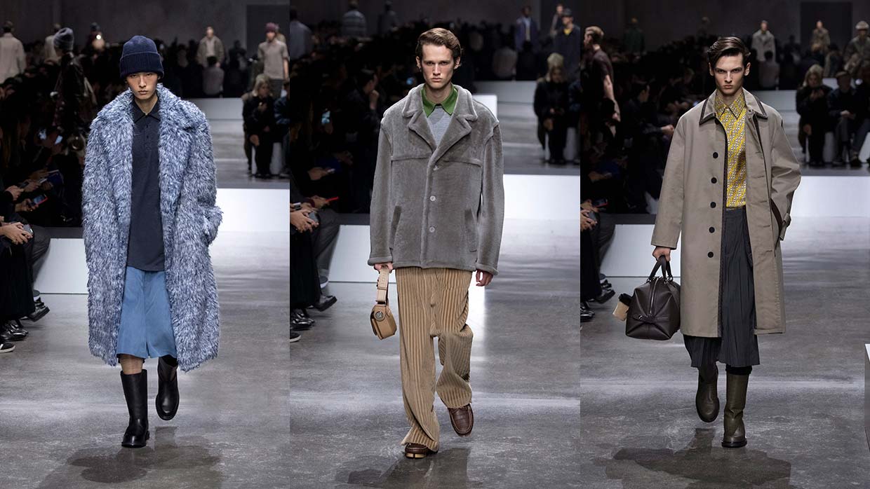 La collezione moda uomo di Fendi per l'autunno/inverno 20242025